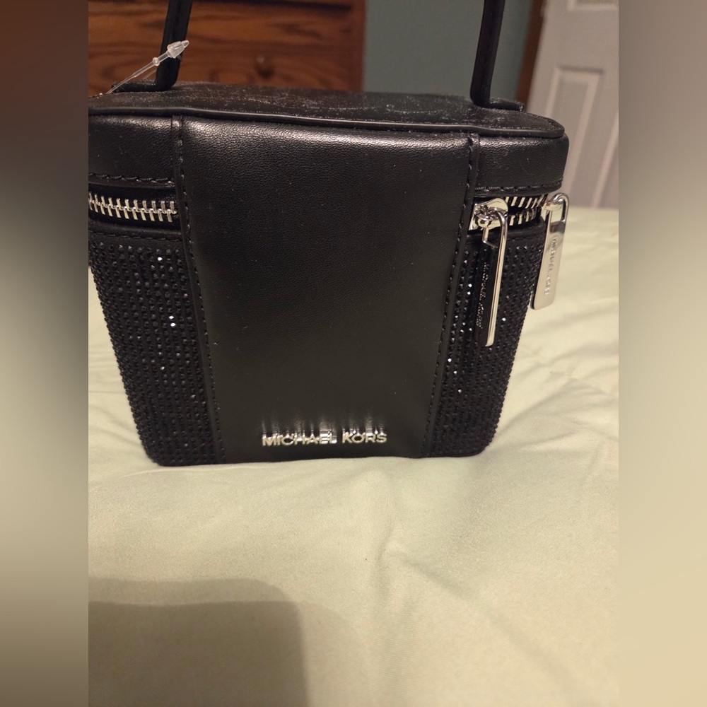 Michael Kors Black Studded Crossbody Bag